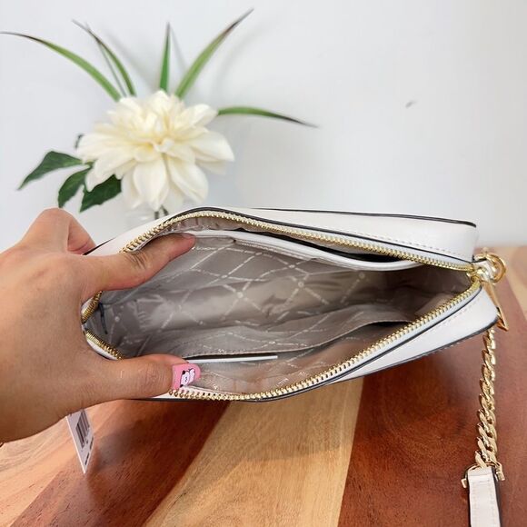 NWT MICHAEL KORS STRAW PYTHON CAPSULE CROSSBODY BAG - Picture 7 of 7